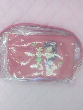 Travel Pouch Set with Cute Character Print